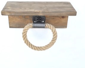 Držiak uterákov s policou BORURAF 14x30 cm smrek