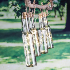 Haushalt international LED Solárne svetelné fľaše, 4 ks