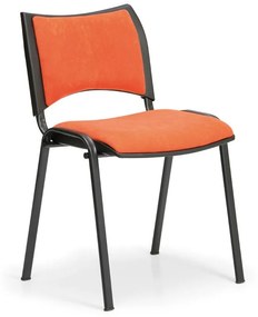 Konferenčná stolička SMART - čierne nohy, oranžová