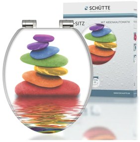 Schütte WC doska s pomalým spúšťaním (Farebné kamene)  (100335885)