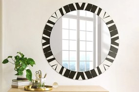 Okrúhle ozdobné zrkadlo na stenu Geometria abstrakcie fi 70 cm