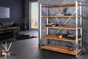 Dizajnový regál Shark 183 cm teak