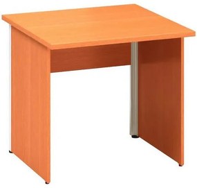 Kancelársky stôl Alfa 100, 80 x 80 x 73,5 cm, rovné vyhotovenie, dezén buk Bavaria