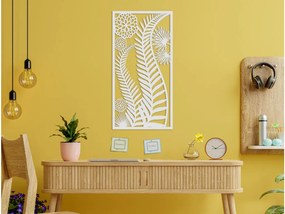 drevko Vyrezávaný obraz Paprade Rozmer obrazu: 44,5 x 22,5 cm, Farba dekorácie: Čierna