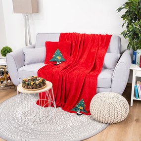 4Home Vianočná deka Merry Christmas tree, 150 x 200 cm