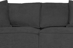 Pohovka John, antracitová látka so štruktúrou