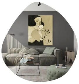 Nástenné zrkadlo BESSO 60x60 cm čierna