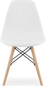 Jedálenská zostava TODI 60cm okrúhly stolový set biely + 2 stoličky OSAKA Farba: Sivá