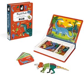 Magnetická kniha skladačka Dinosaury Magnetibook Janod od 3 rokov
