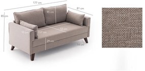 Béžová pohovka 177 cm Bella – Balcab Home