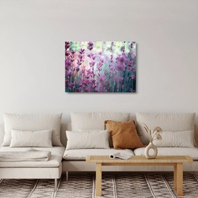 Sklenený obraz - Levanduľa (70x50 cm)