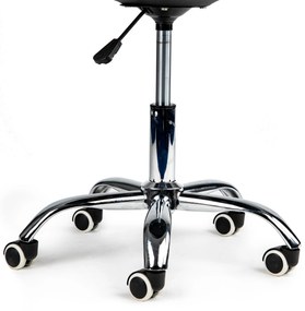 ModernHome Kancelárska otočná stolička s vankúšom - čierna