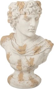Béžový antik kvetináč busta Apollo Antiqou French - 49*31*78 cm