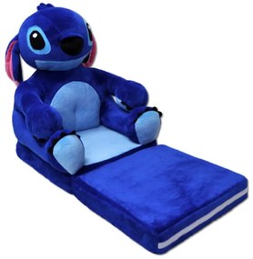 Detské plyšové rozkladacie kresielko LEO