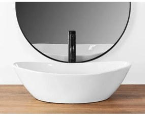 REA-U6801 - Umývadlo na dosku KATE 33,5x55,5 cm keramika/lesklá biela