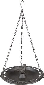 Hnedé avesné liatinové náustok/krmítko pre tácky - Ø 23*8/36 cm