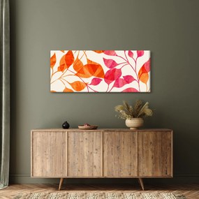 Obraz - Oranžové lístie (120x50 cm)
