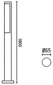 FARO 75524 - LED Vonkajšia lampa BERET-3 LED/16W/230V IP54