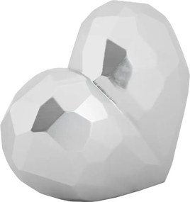 Váza Srdce 18 cm strieborná