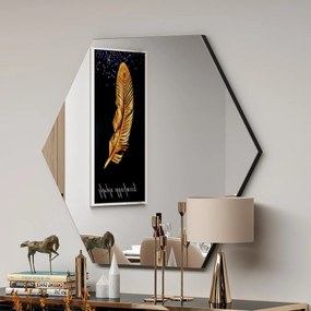 Zrkadlo Zeo Black 60 x 70 cm