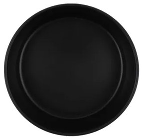 20-dielna jedálenská súprava, čierna/kamenina