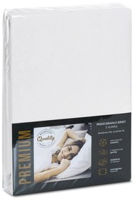 JERSEY PRESTIERADLO JERS4 220X240 CM, VÝŠKA 30 CM BIELE