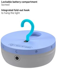 Ledlenser KIDCAMP6 RAINBOW - stmievateľná prenosná LED lampa LED/3xAAA IP44 modrá