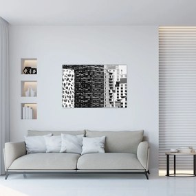 Obraz čiernobiele architektúry (90x60 cm)