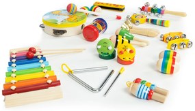 ECOTOYS Sada drevených nástrojov pre deti 14 nástrojov