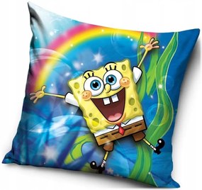 Vankúš SpongeBob a dúha - 40 x 40 cm