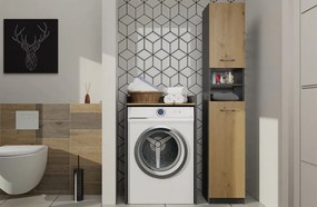 Skrinka nad pračku Perdieron 1 (antracit + dub artisan). Akcia -15%. Vlastná spoľahlivá doprava až k Vám domov. 1132941