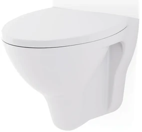 Cersanit MITO RED, závesná WC misa 520x355x375 mm + WC sedátko z polypropylénu, biela, TS501-009