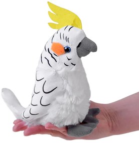 Beppe Maskot papagáj biely 17cm 13574
