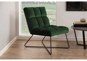 Zelené zamatové kreslo Alba – Actona