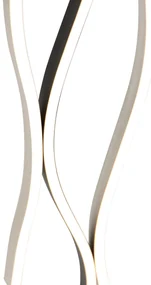 Design vloerlamp zwart met zilver incl. LED dimbaar - Blaze