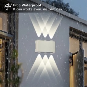 Brilagi - LED vonkajšie nástenné svietidlo FLAREBOX LED/6W/230V biele IP65