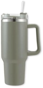 Termohrnček so slamkou TERMOS 1000 ml, sivý