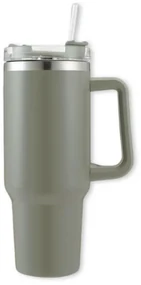 Termohrnček so slamkou TERMOS 1000 ml, sivý