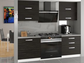 Kuchynská linka Belini 120 cm eben kráľovský s pracovnou doskou Eleganta  TOR ELEGANTA/2/WT/HK/0/T