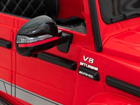 Ramiz Elektrické auto Mercedes AMG G63 pre deti červené + diaľkové ovládanie