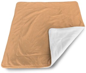 Sablio Deka pre bábätko Biele čiarky na oranžovej - 80x100 cm