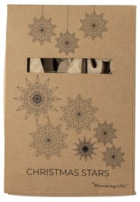 Bloomingville Papierová ozdoba Star Ornament – set 6 ks