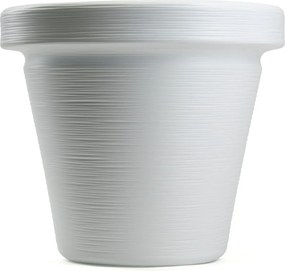 PLASTOVÝ KVETINÁČ SRTIA RIFLO 55X48 CM BIELA