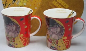 Set 2 ks hrnčekov 350 ml Gustav Klimt  The Kiss, Queen Isabell, 22706