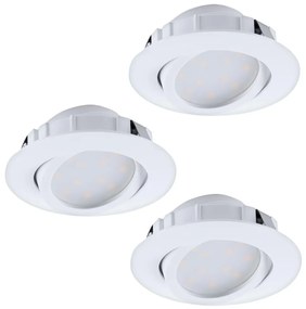 Eglo 95857- SADA 3x LED Stmievateľné podhľadové svietidlo PINEDA 1xLED/5,5W/230V