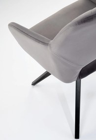 Jedálenská otočná stolička BELEN - šedá