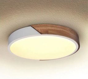 Brilagi - LED stropné svietidlo PILANA LED/24W/230V dub/biela pr. 30 cm