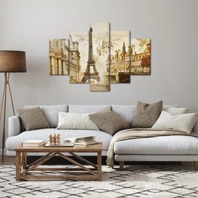 Obraz - Parížske pamiatky (150x105 cm)