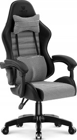 Ergonomická kancelárska stolička HC-1003 s bedrovou opierkou v čierno-bielom prevedení