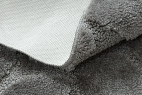 Kúpeľňový koberček SUPREME STONES kamienky, sivý kruh